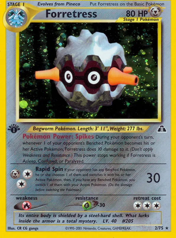 Forretress — Neo Discovery — Pokemon