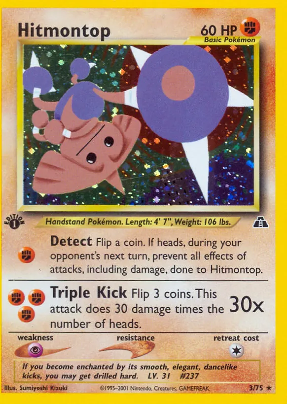 Hitmontop — Neo Discovery — Pokemon