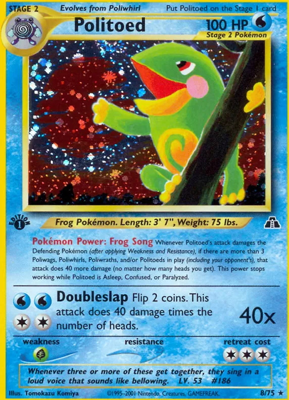 Politoed — Neo Discovery — Pokemon