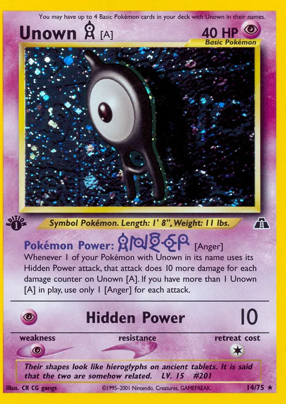 Unown — Neo Discovery — Pokemon