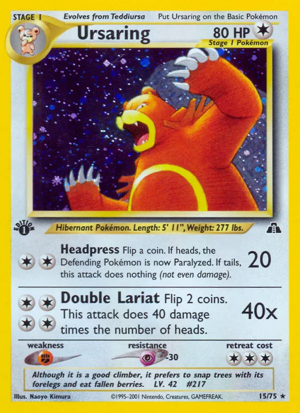 Ursaring — Neo Discovery — Pokémon