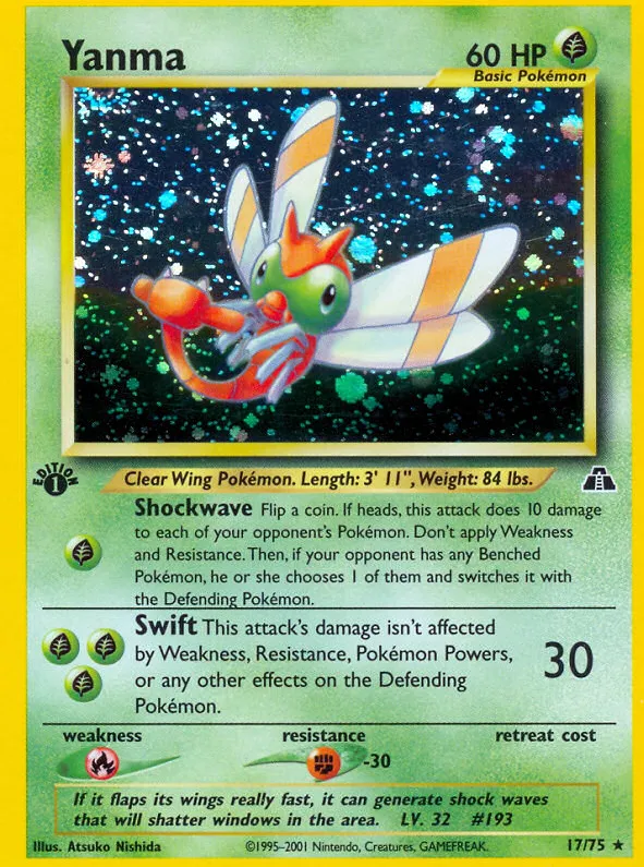 Yanma — Neo Discovery — Pokemon