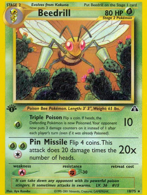 Beedrill — Neo Discovery — Pokemon