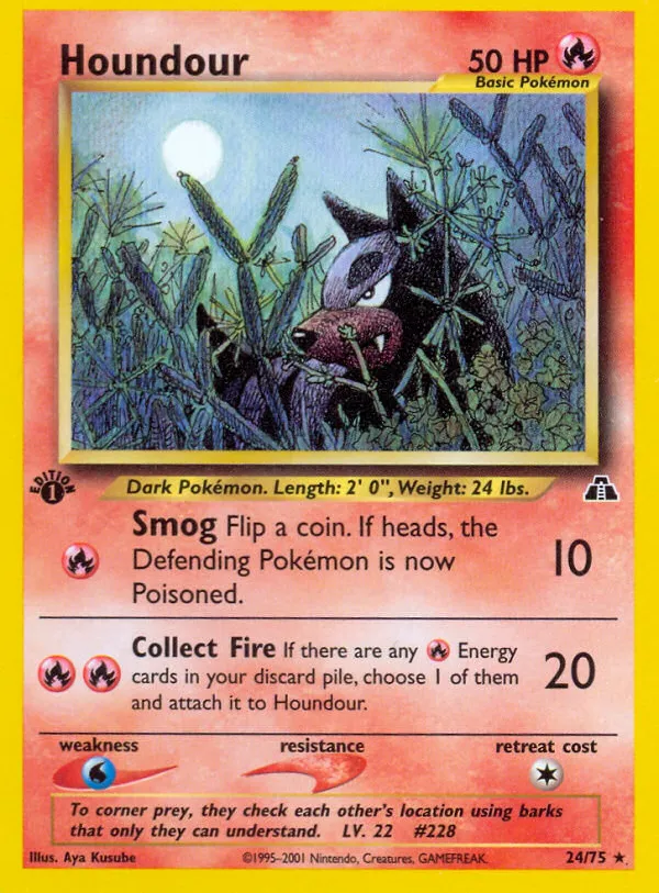 Houndour — Neo Discovery — Pokemon