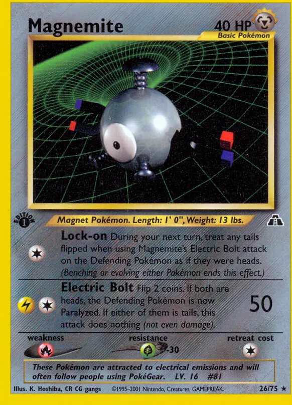 Magnemite — Neo Discovery — Pokemon