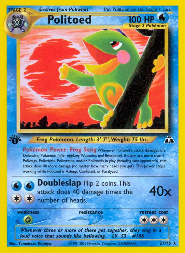 Politoed — Neo Discovery — Pokemon