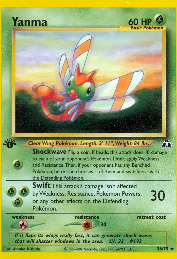 Yanma — Neo Discovery — Pokemon