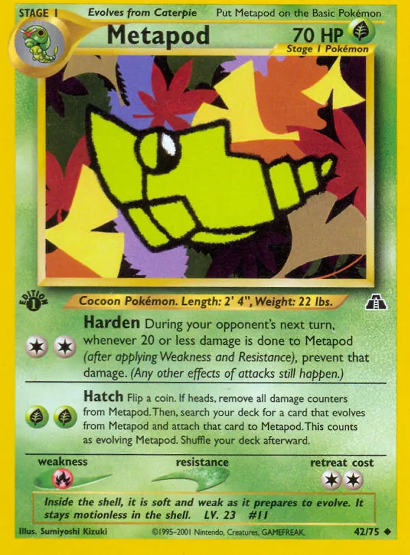 Metapod — Neo Discovery — Pokemon