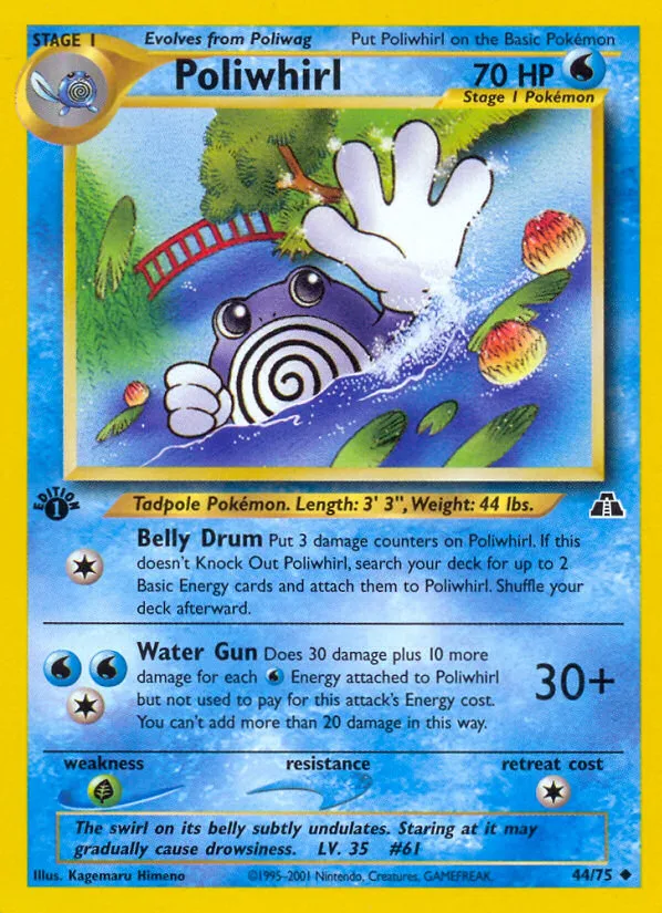Poliwhirl — Neo Discovery — Pokémon