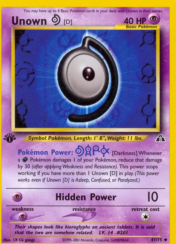 Unown — Neo Discovery — Pokémon