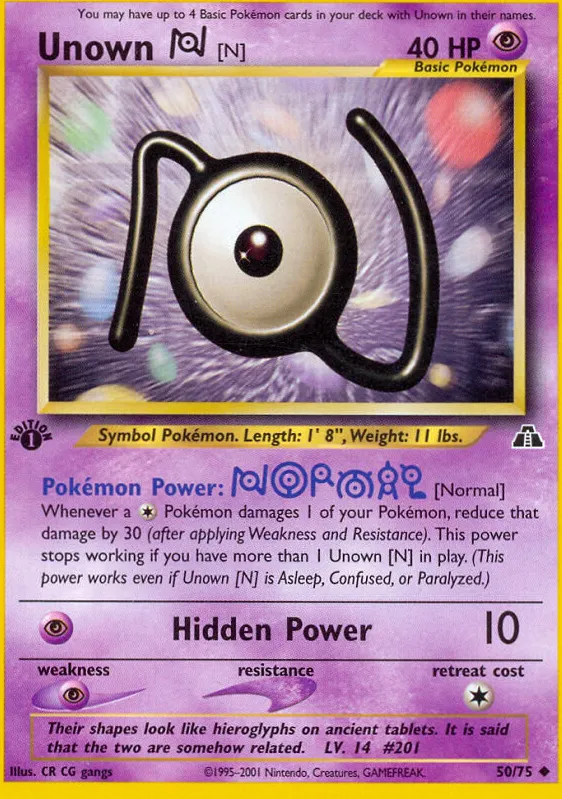 Unown — Neo Discovery — Pokemon