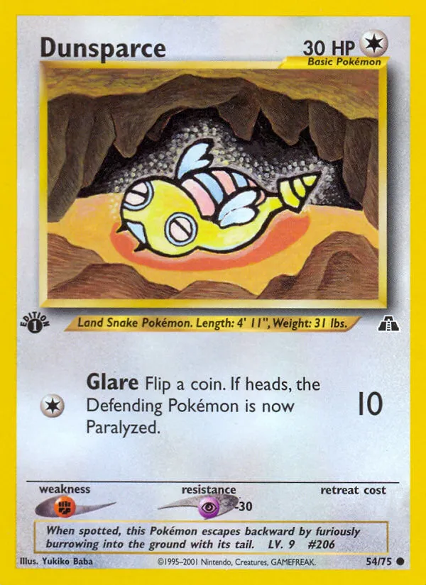 Dunsparce — Neo Discovery — Pokémon