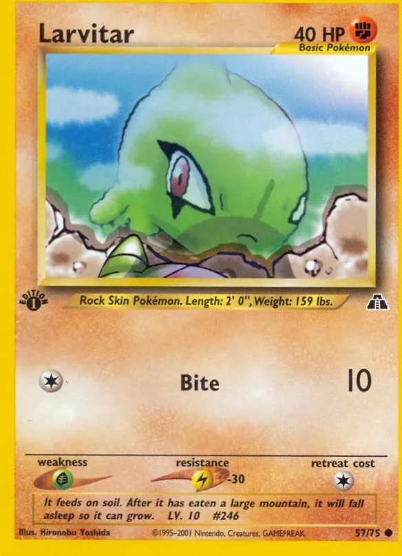 Larvitar — Neo Discovery — Pokemon