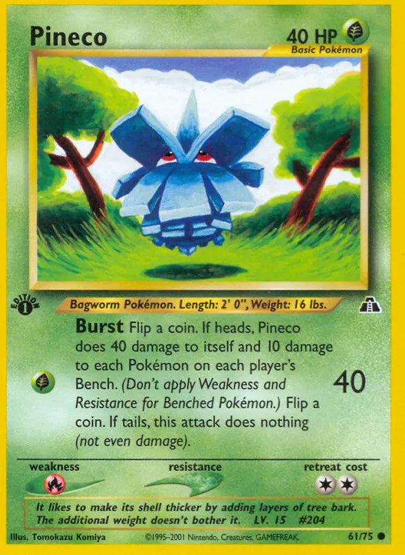 Pineco — Neo Discovery — Pokemon