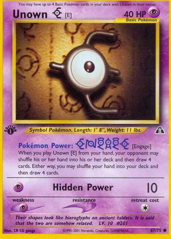 Unown — Neo Discovery — Pokémon