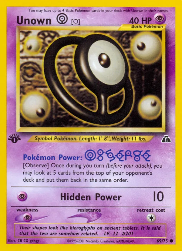 Unown — Neo Discovery — Pokemon