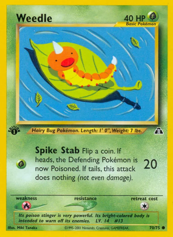 Weedle — Neo Discovery — Pokémon