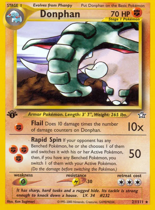 Donphan — Neo Genesis — Pokemon