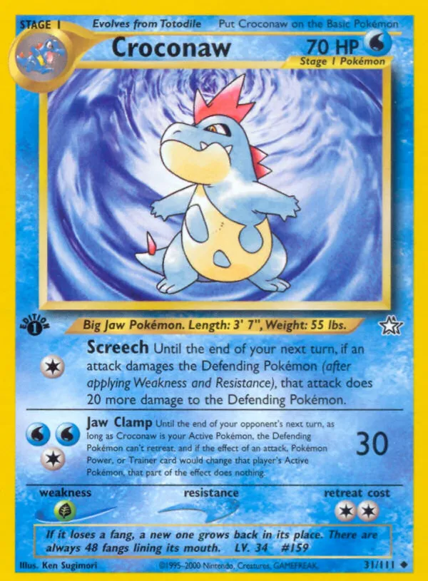 Croconaw — Neo Genesis — Pokemon