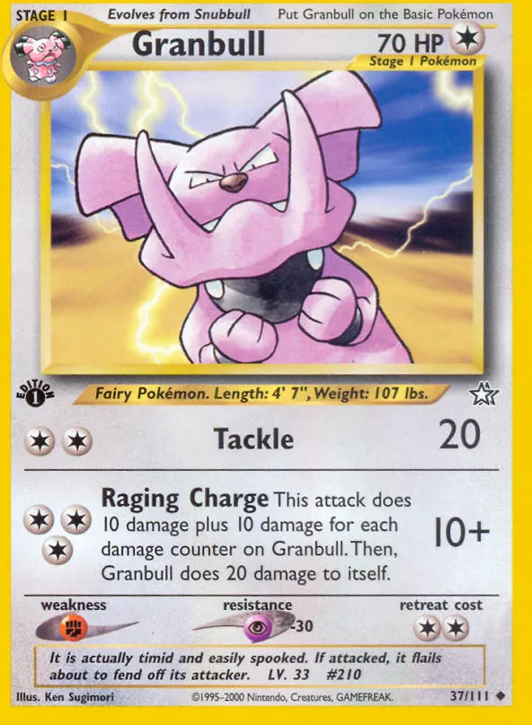 Granbull — Neo Genesis — Pokémon