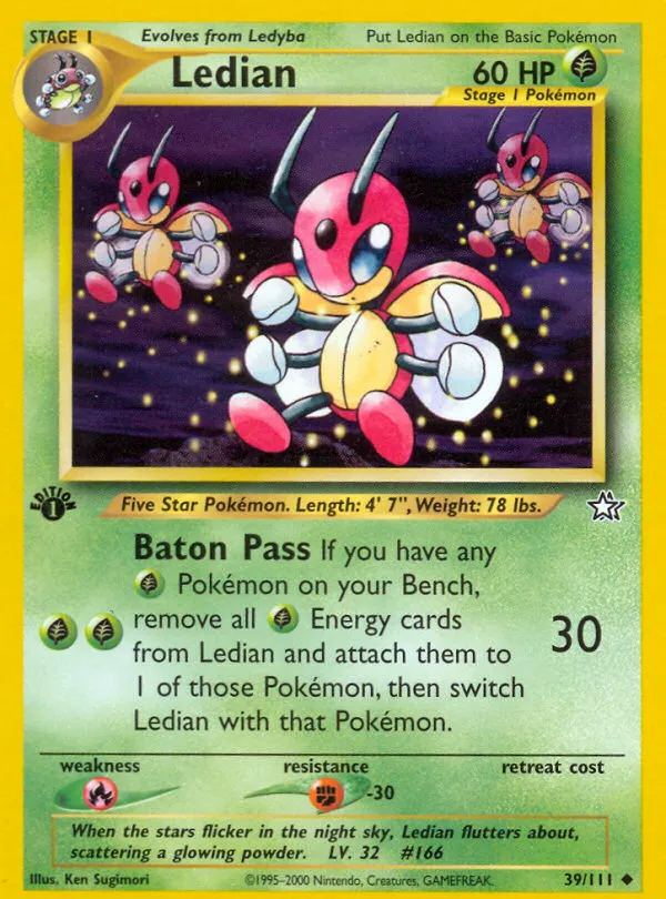 Ledian — Neo Genesis — Pokemon