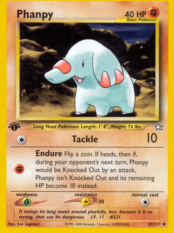 Phanpy — Neo Genesis — Pokemon