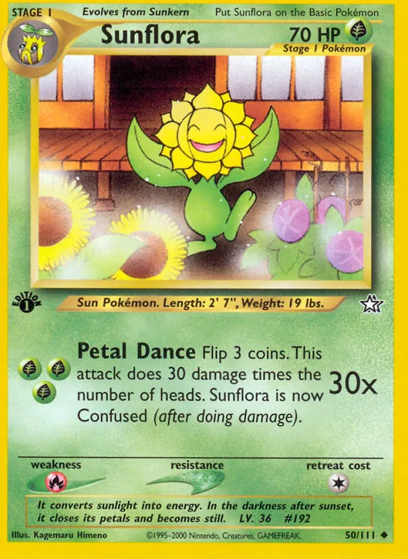 Sunflora — Neo Genesis — Pokemon