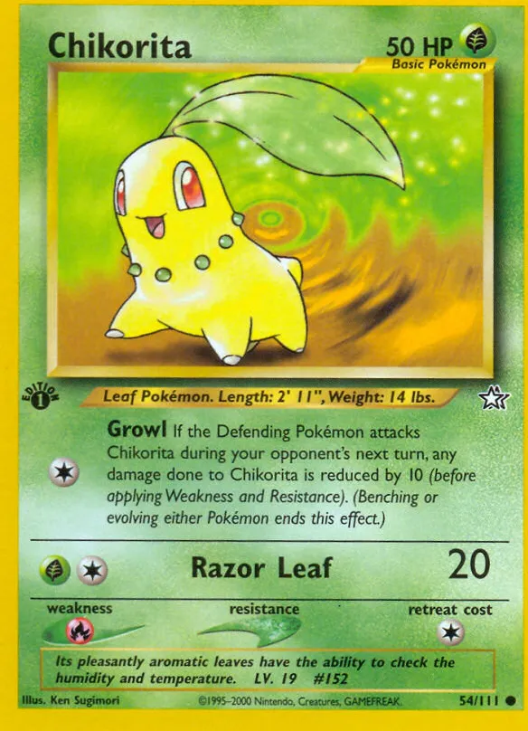 Chikorita — Neo Genesis — Pokémon
