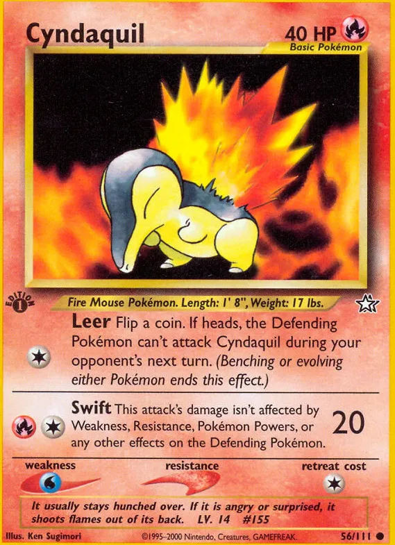 Cyndaquil — Neo Genesis — Pokemon