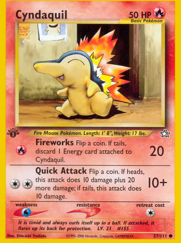Cyndaquil — Neo Genesis — Pokemon