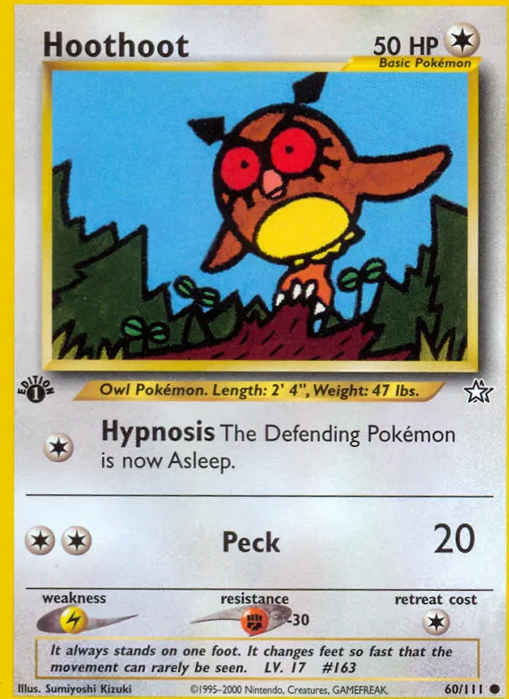 Hoothoot — Neo Genesis — Pokemon