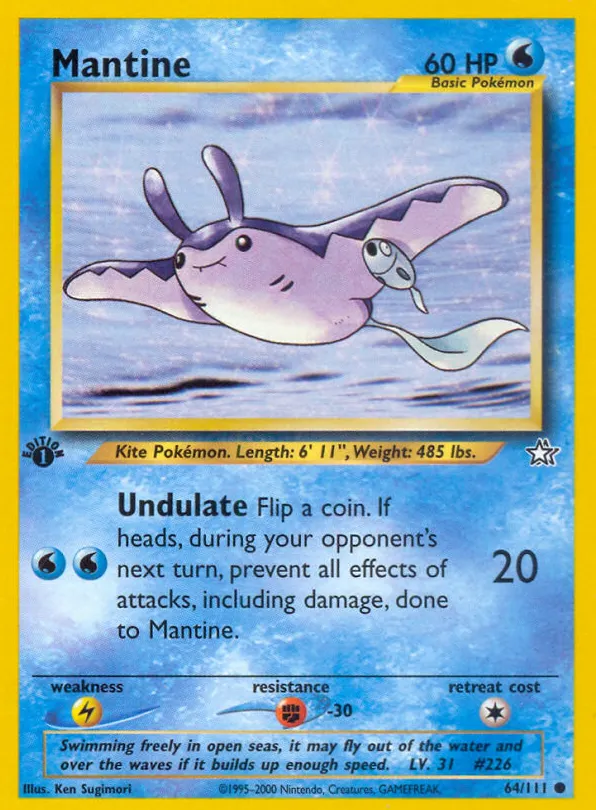 Mantine — Neo Genesis — Pokemon