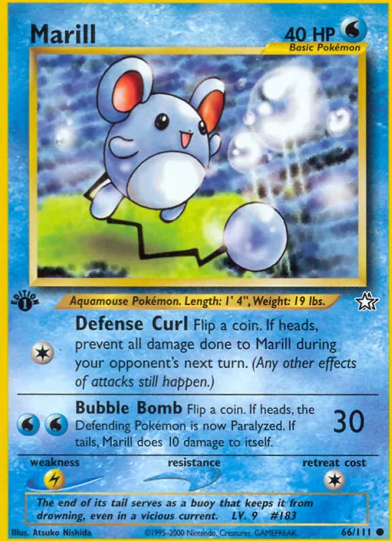 Marill — Neo Genesis — Pokémon