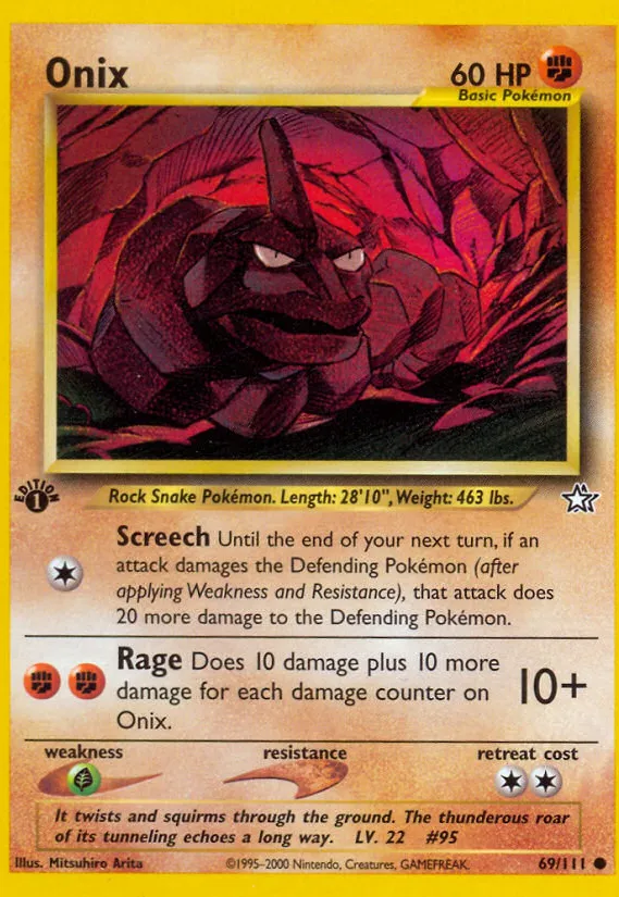 Onix — Neo Genesis — Pokemon