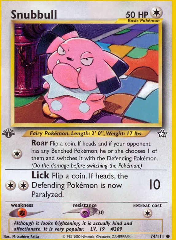 Snubbull — Neo Genesis — Pokémon
