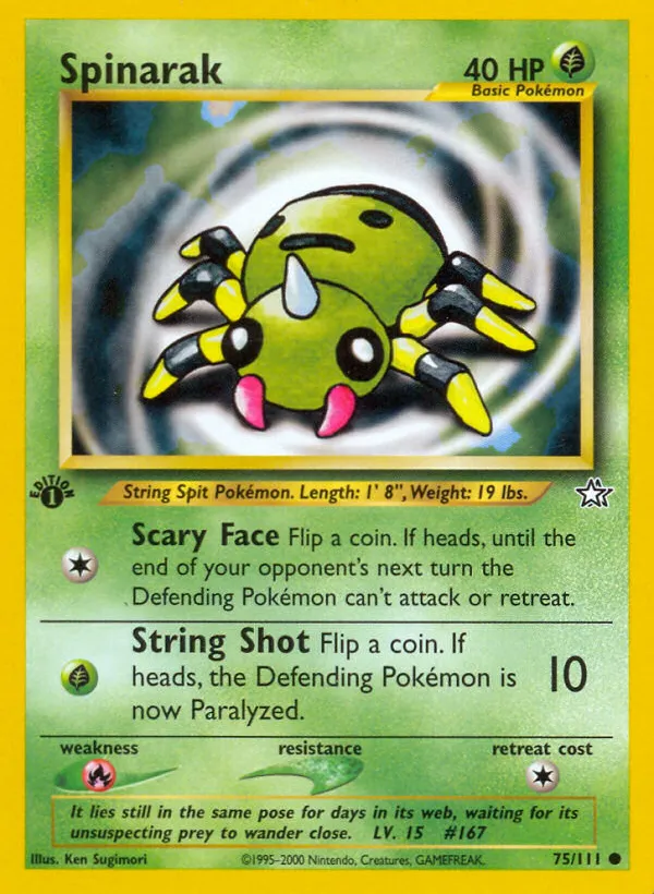 Spinarak — Neo Genesis — Pokemon