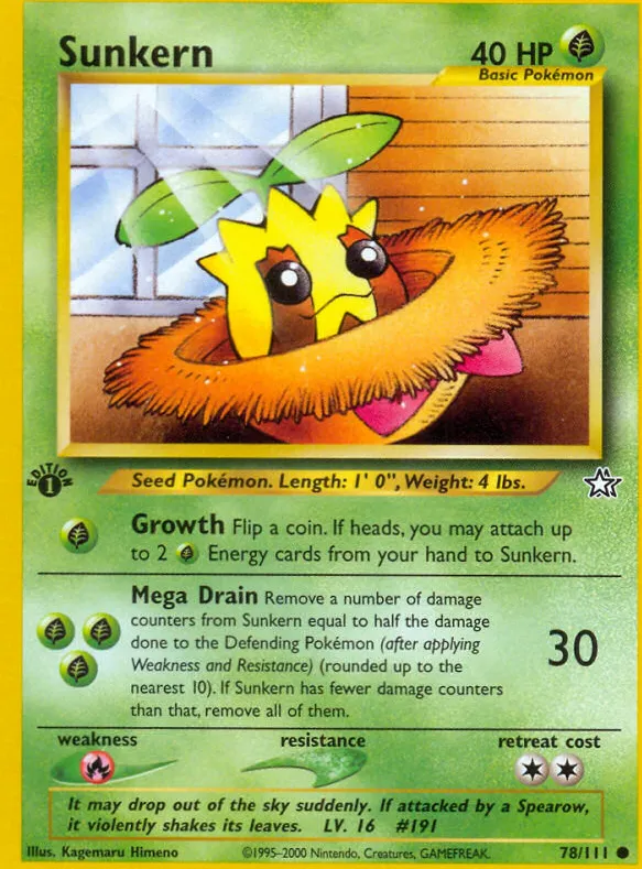 Sunkern — Neo Genesis — Pokémon