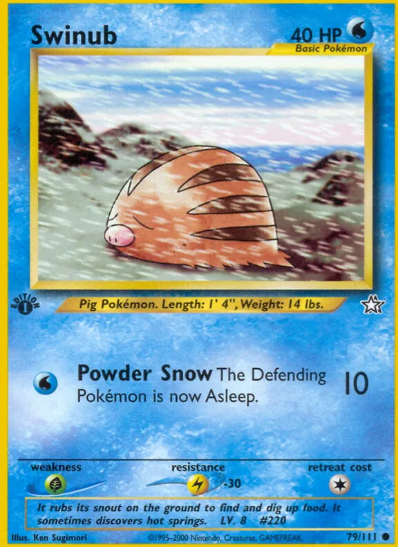 Swinub — Neo Genesis — Pokémon