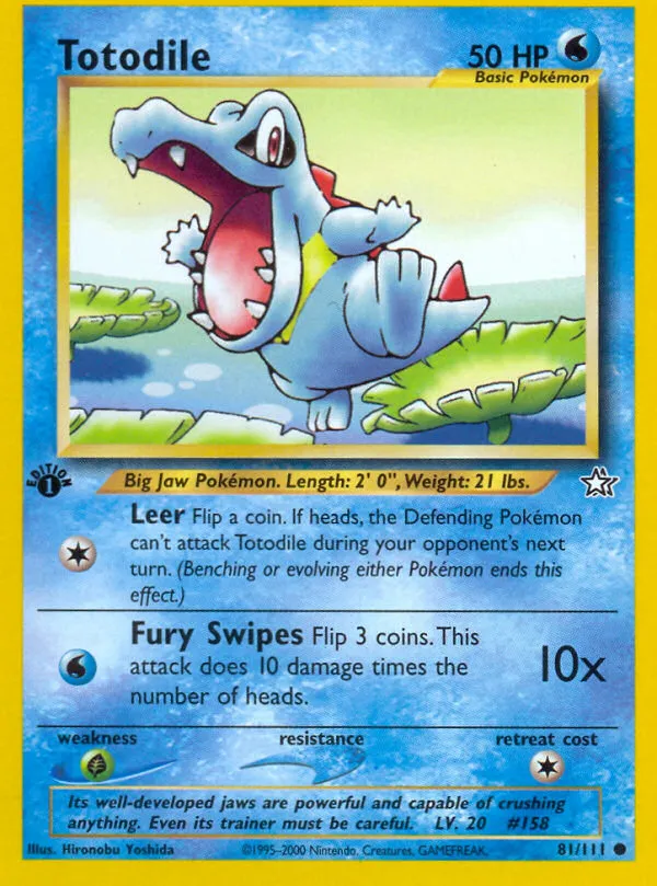 Totodile — Neo Genesis — Pokemon