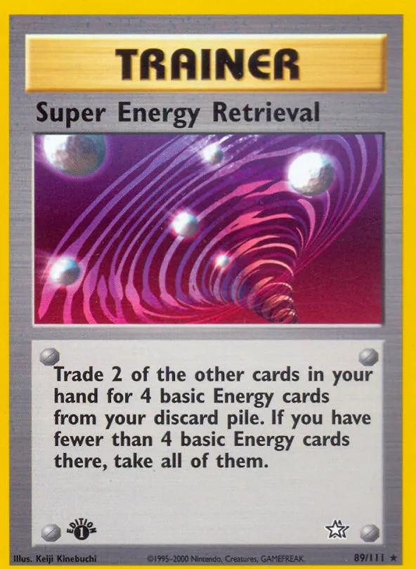 Super Energy Retrieval — Neo Genesis — Pokémon