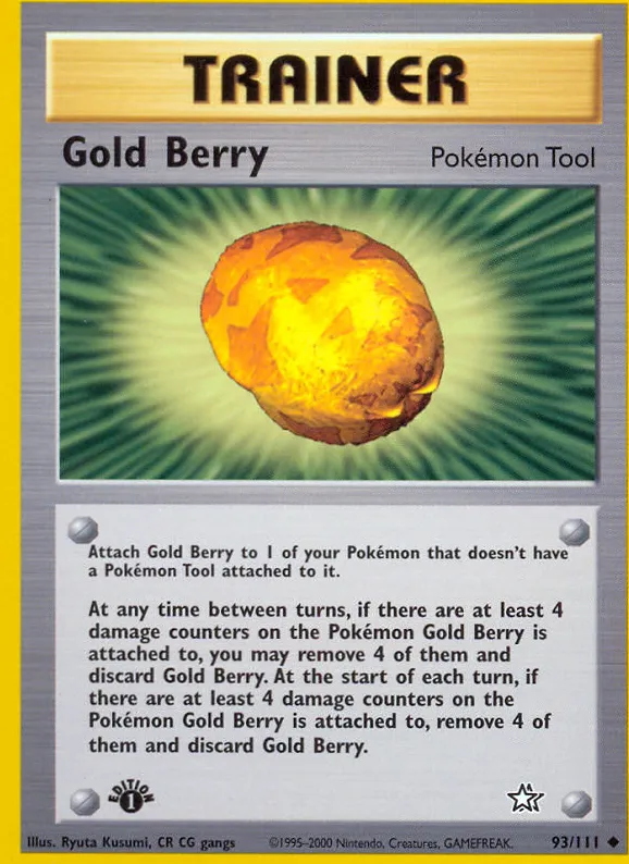 Gold Berry — Neo Genesis — Pokemon