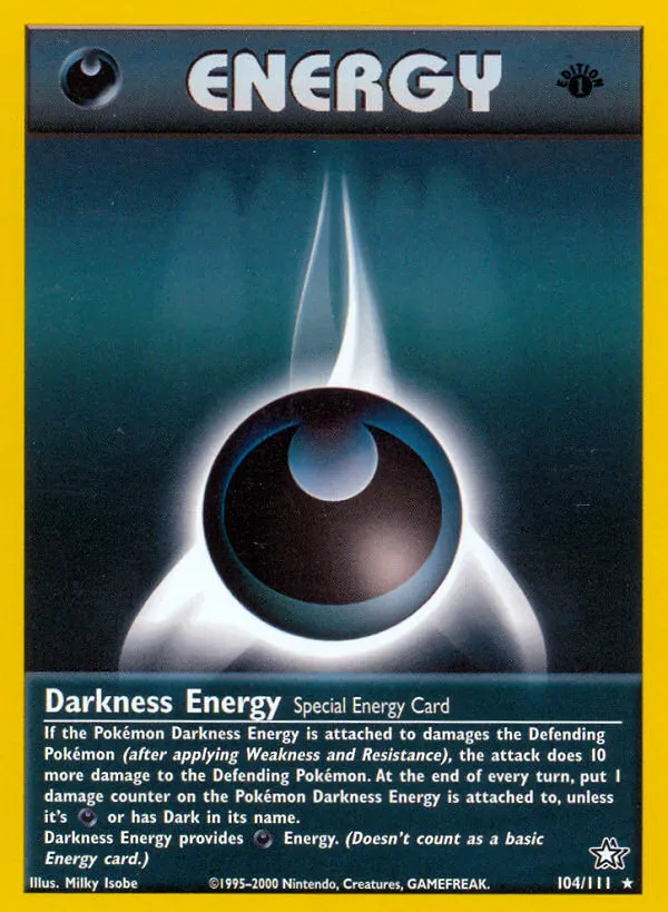 Darkness Energy — Neo Genesis — Pokémon
