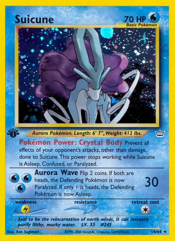 Suicune — Neo Revelation — Pokémon