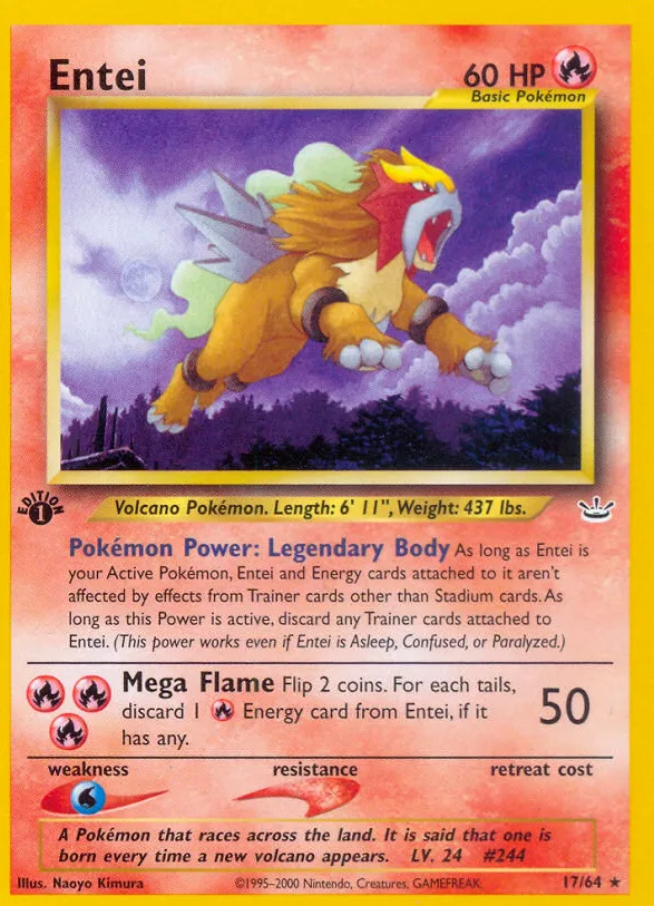 Entei — Neo Revelation — Pokémon