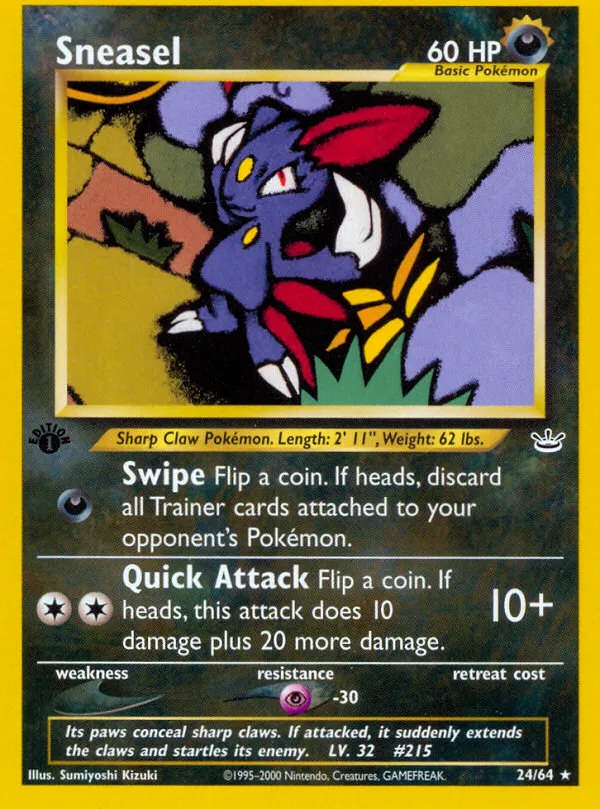 Sneasel — Neo Revelation — Pokemon