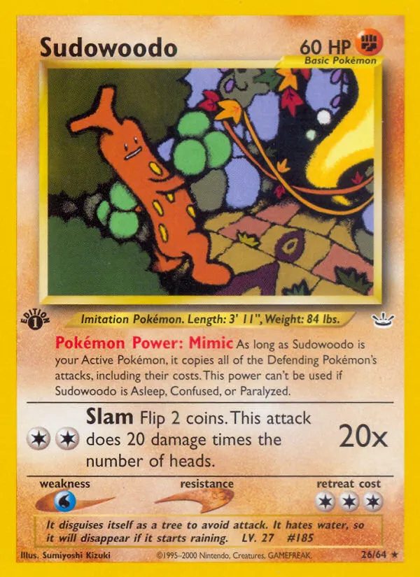 Sudowoodo — Neo Revelation — Pokémon