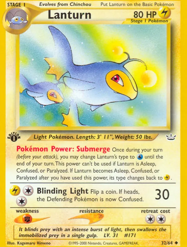 Lanturn — Neo Revelation — Pokémon