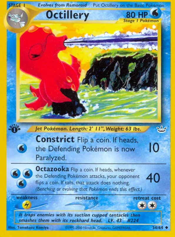 Octillery — Neo Revelation — Pokemon