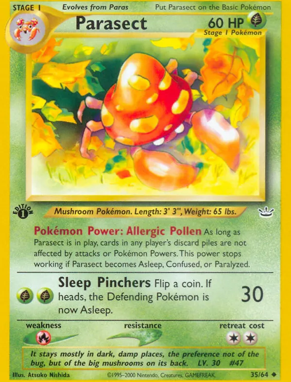 Parasect — Neo Revelation — Pokemon