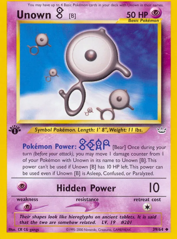 Unown — Neo Revelation — Pokémon
